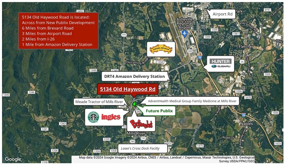 5134 Old Haywood Rd, Mills River, NC à louer - Photo du bâtiment - Image 3 de 20