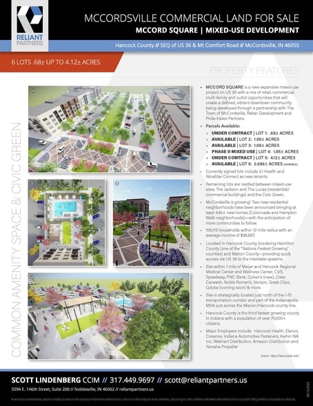 US 36 & Mt. Comfort Road, McCordsville, IN for sale - Building Photo - Image 2 of 7