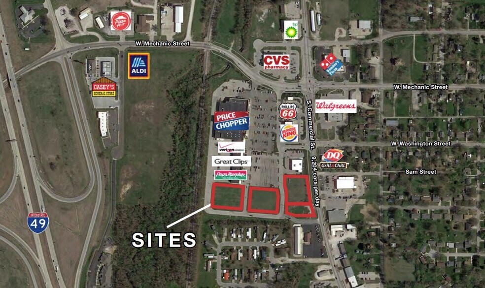 Commercial St & Sam Hwy, Harrisonville, MO for sale - Primary Photo - Image 1 of 3