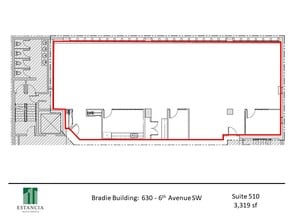 630 6th Ave SW, Calgary, AB for lease Floor Plan- Image 1 of 5