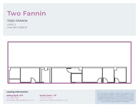 7500 Fannin St, Houston, TX for lease Floor Plan- Image 1 of 1