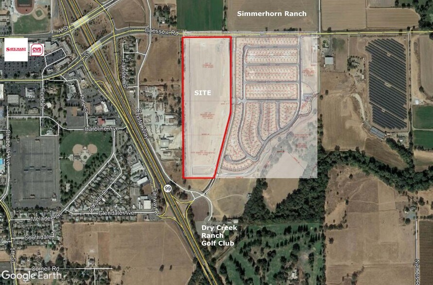 10800 Boessow, Galt, CA à vendre - Aérien - Image 2 de 3