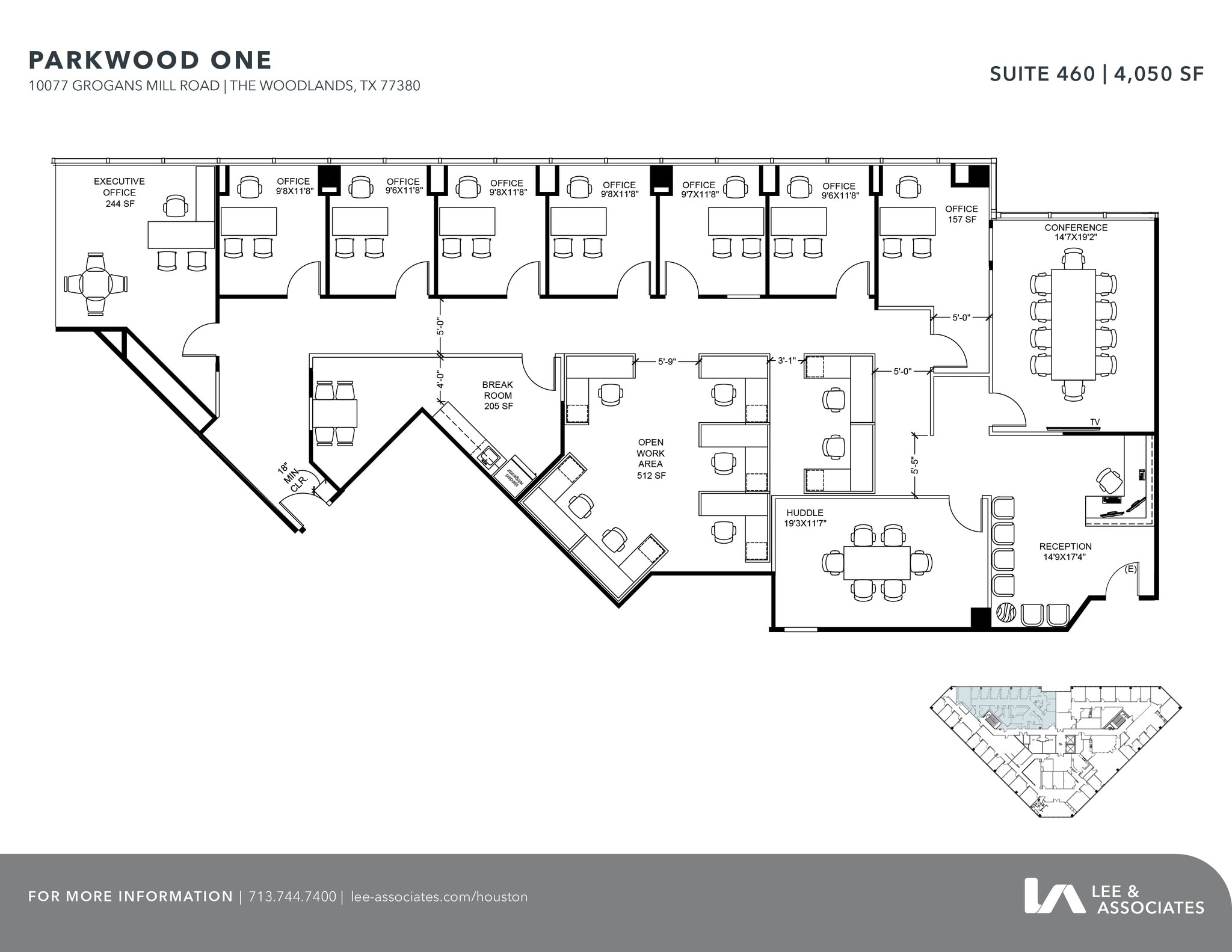 10077 Grogans Mill Rd, The Woodlands, TX for lease Floor Plan- Image 1 of 2