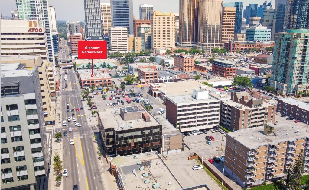 838 11 Av SW, Calgary, AB for lease Aerial- Image 1 of 1