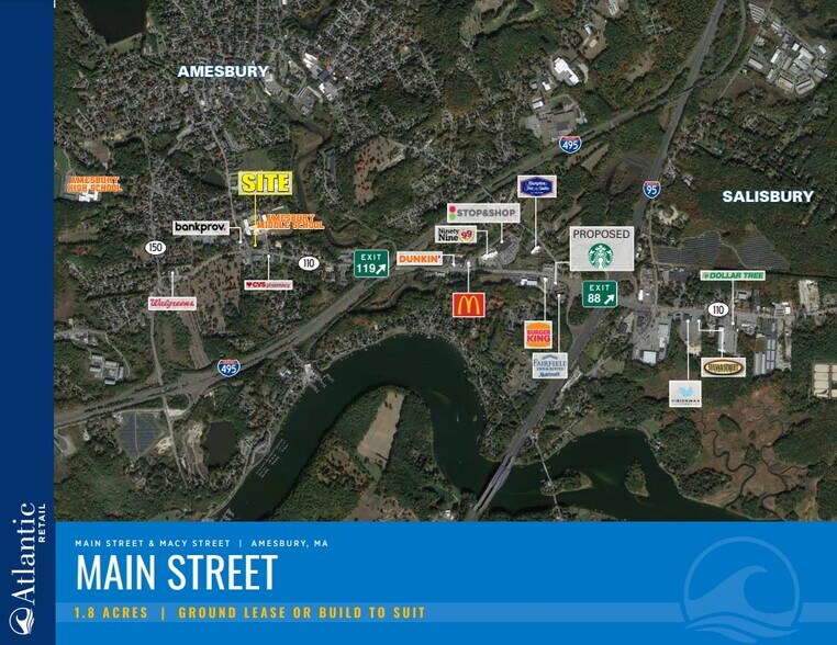 Main Street & Macy Street, Amesbury, MA à louer - Photo du bâtiment - Image 1 de 3
