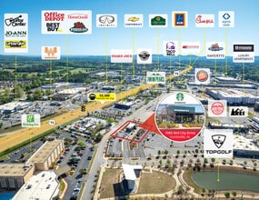 1085 Mid City Dr NW, Huntsville, AL - AERIAL  map view - Image1