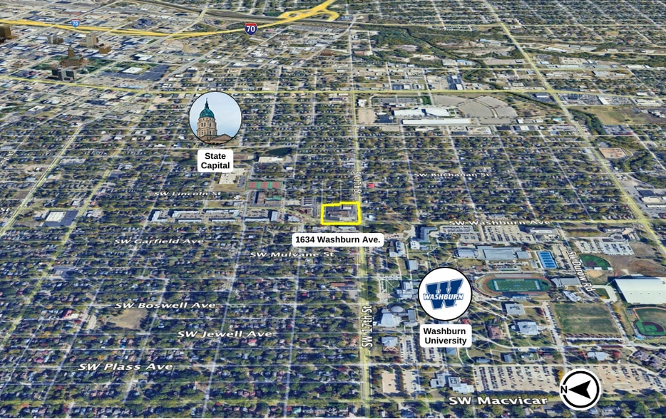 1634 SW Washburn Ave, Topeka, KS for sale - Building Photo - Image 2 of 3