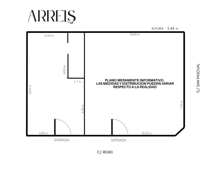 Calle San Pascual, 30, Castelló de la Plana, Castellón à louer - Plan de site - Image 2 de 13