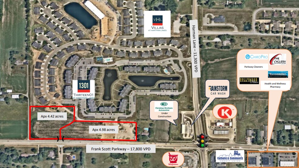 Hartman Lakes, Shiloh, IL à vendre - Aérien - Image 2 de 4