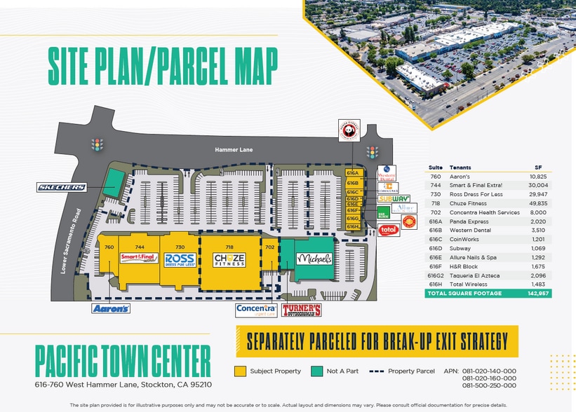 616-760 W Hammer Ln, Stockton, CA for sale - Building Photo - Image 2 of 6