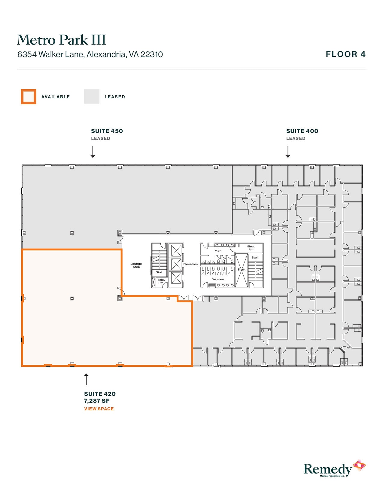 6354 Walker Ln, Alexandria, VA à louer Plan d’étage- Image 1 de 1