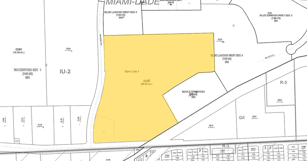 703 NW 62nd Ave, Miami, FL à louer - Plan cadastral - Image 3 de 13