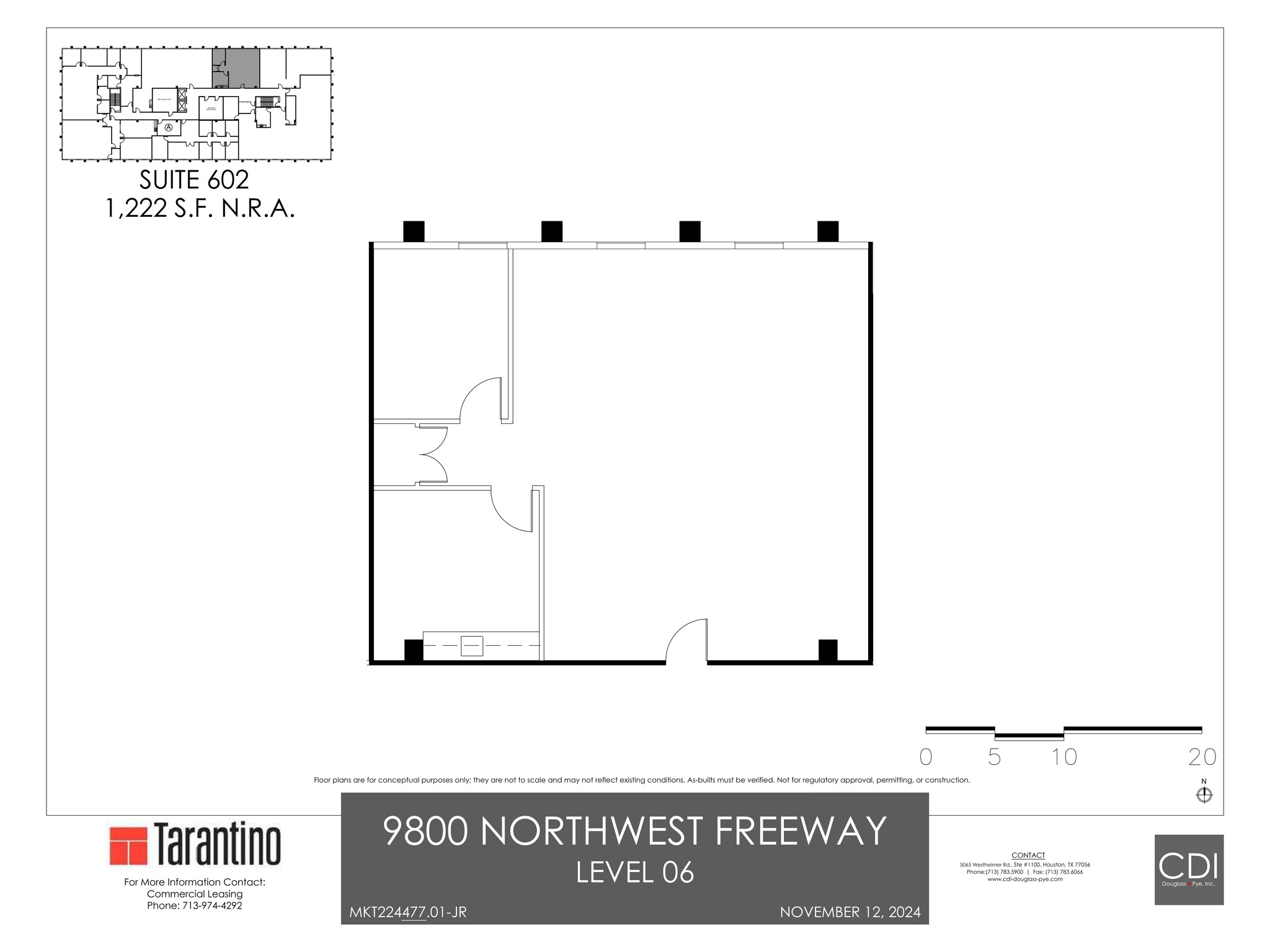 9800 Northwest Fwy, Houston, TX à louer Plan de site- Image 1 de 1