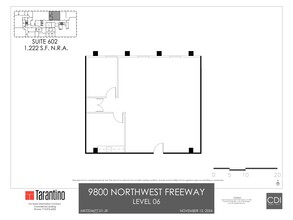 9800 Northwest Fwy, Houston, TX à louer Plan de site- Image 1 de 1