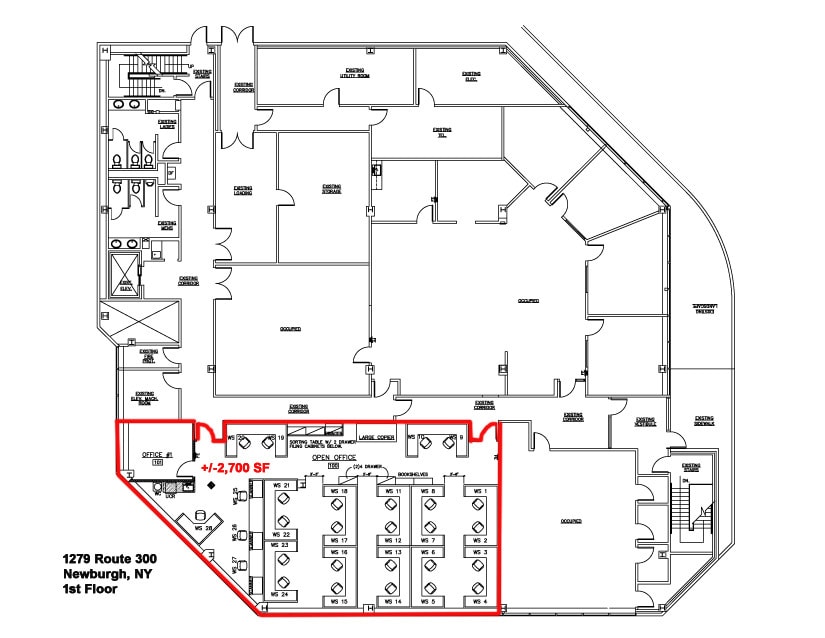1279 Route 300, Newburgh, NY à louer Plan d’étage- Image 1 de 1