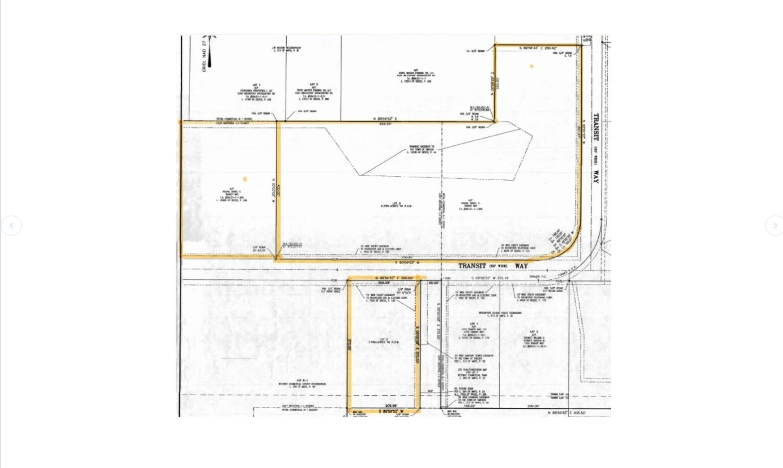0 Transit Way, Brockport, NY à vendre Plan de site- Image 1 de 2