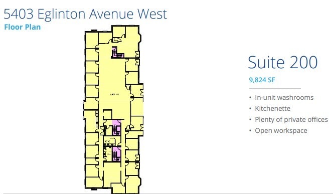 5397 Eglinton Ave W, Toronto, ON à louer Plan d’étage- Image 1 de 1