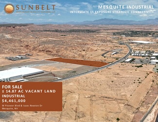 Plus de détails pour Isaac Newton & Pioneer, Mesquite, NV - Terrain à vendre