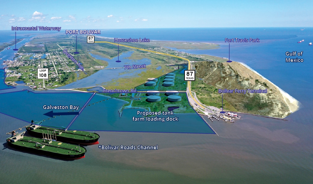 ±257.8 Acres on Hwy 87, Port Bolivar, TX for sale Building Photo- Image 1 of 2