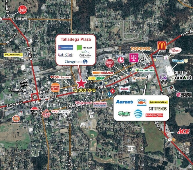 111-115 Stephen J White Memorial Blvd, Talladega, AL for lease - Building Photo - Image 3 of 4