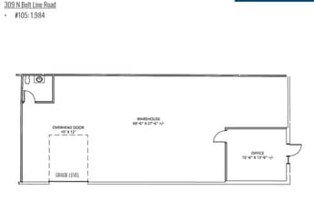 350 S Belt Line Rd, Irving, TX à louer Plan d’étage- Image 1 de 4