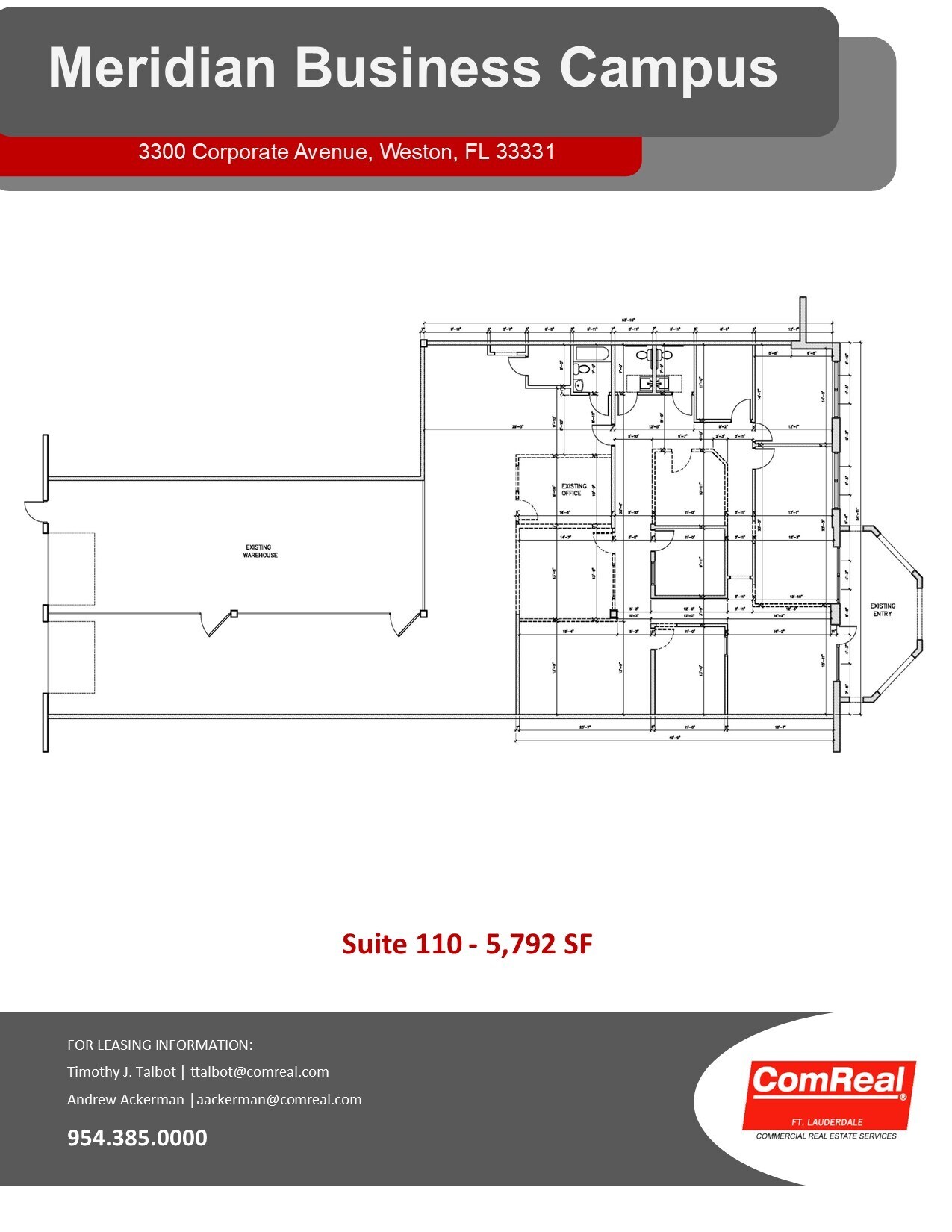 3300 Corporate Ave, Weston, FL for lease Floor Plan- Image 1 of 1