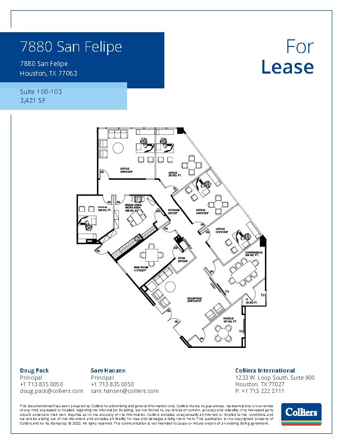 7880 San Felipe St, Houston, TX for lease Floor Plan- Image 1 of 1