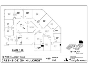 12740 Hillcrest Rd, Dallas, TX à louer Plan d’étage- Image 1 de 1