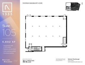 1333 N Kingsbury St, Chicago, IL for lease Floor Plan- Image 1 of 4