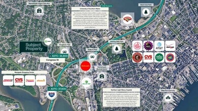 1410 Congress St, Portland, ME - AÉRIEN  Vue de la carte - Image1