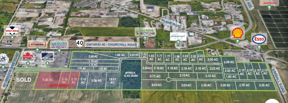 396 Mcgregor Side Rd, Sarnia, ON à vendre Aérien- Image 1 de 2