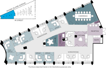 1730 Rhode Island Ave NW, Washington, DC à louer Plan d’étage- Image 1 de 12