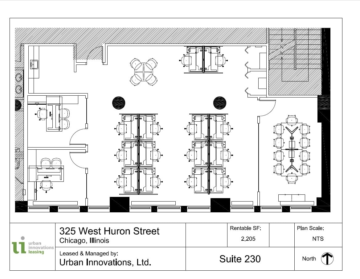 325 W Huron St, Chicago, IL à louer Plan d’étage- Image 1 de 8