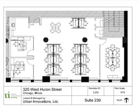 325 W Huron St, Chicago, IL à louer Plan d’étage- Image 1 de 8