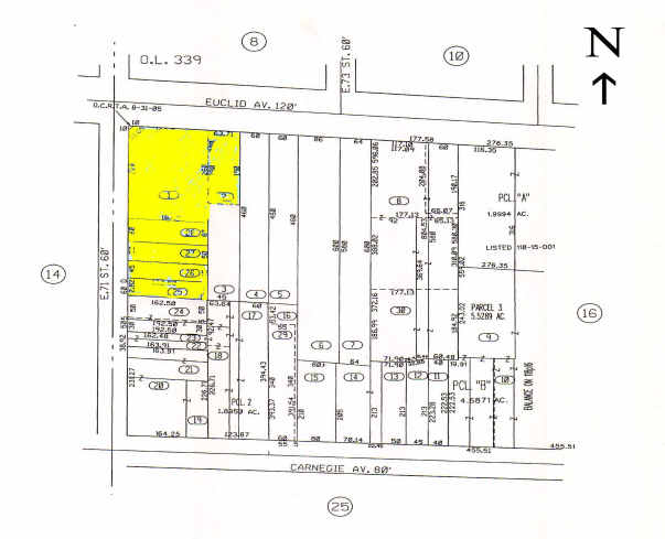 7100 Euclid Ave, Cleveland, OH for lease - Plat Map - Image 2 of 10