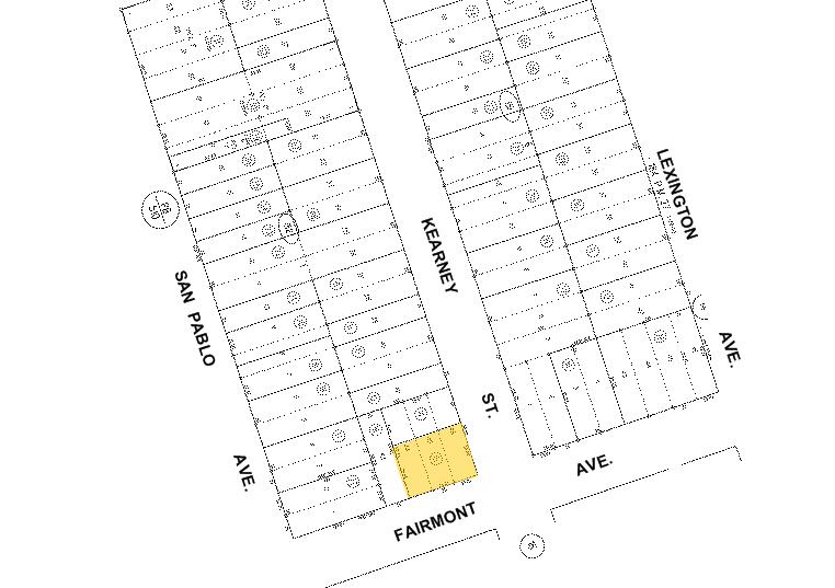 6323-6333 Fairmount Ave, El Cerrito, CA à louer - Plan cadastral - Image 2 de 2