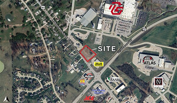 N Kingshighway St, Perryville, MO for sale Aerial- Image 1 of 2