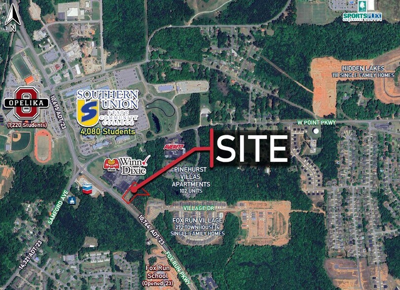 Fox Run Pkwy & West Point Pkwy, Opelika, AL à vendre - Photo du bâtiment - Image 1 de 5