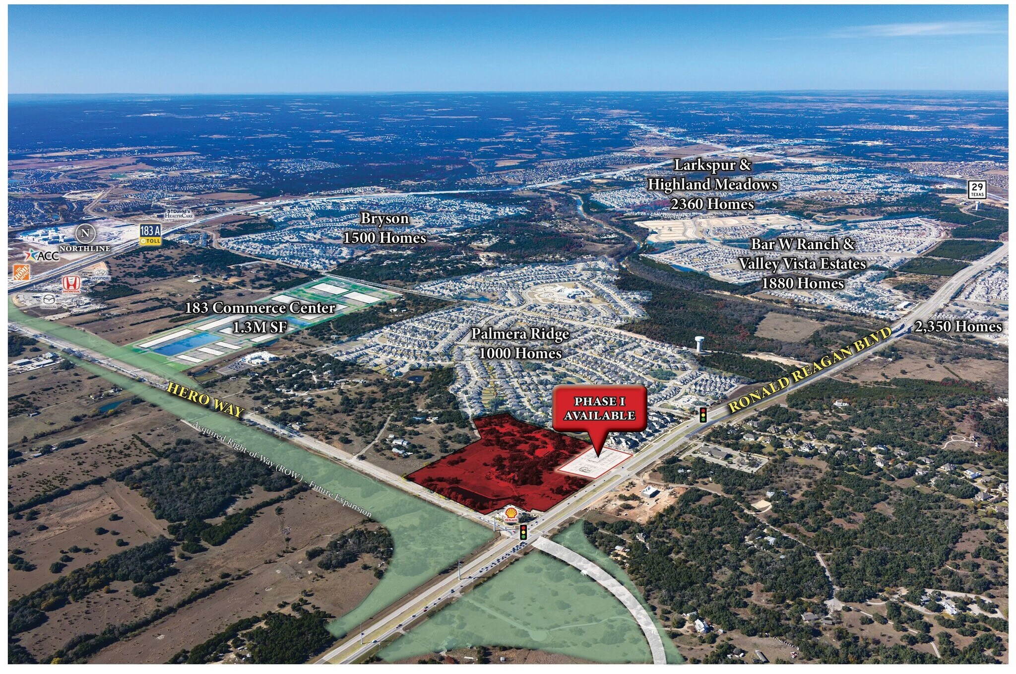 17709 Ronald Reagan Blvd, Leander, TX for lease Aerial- Image 1 of 6