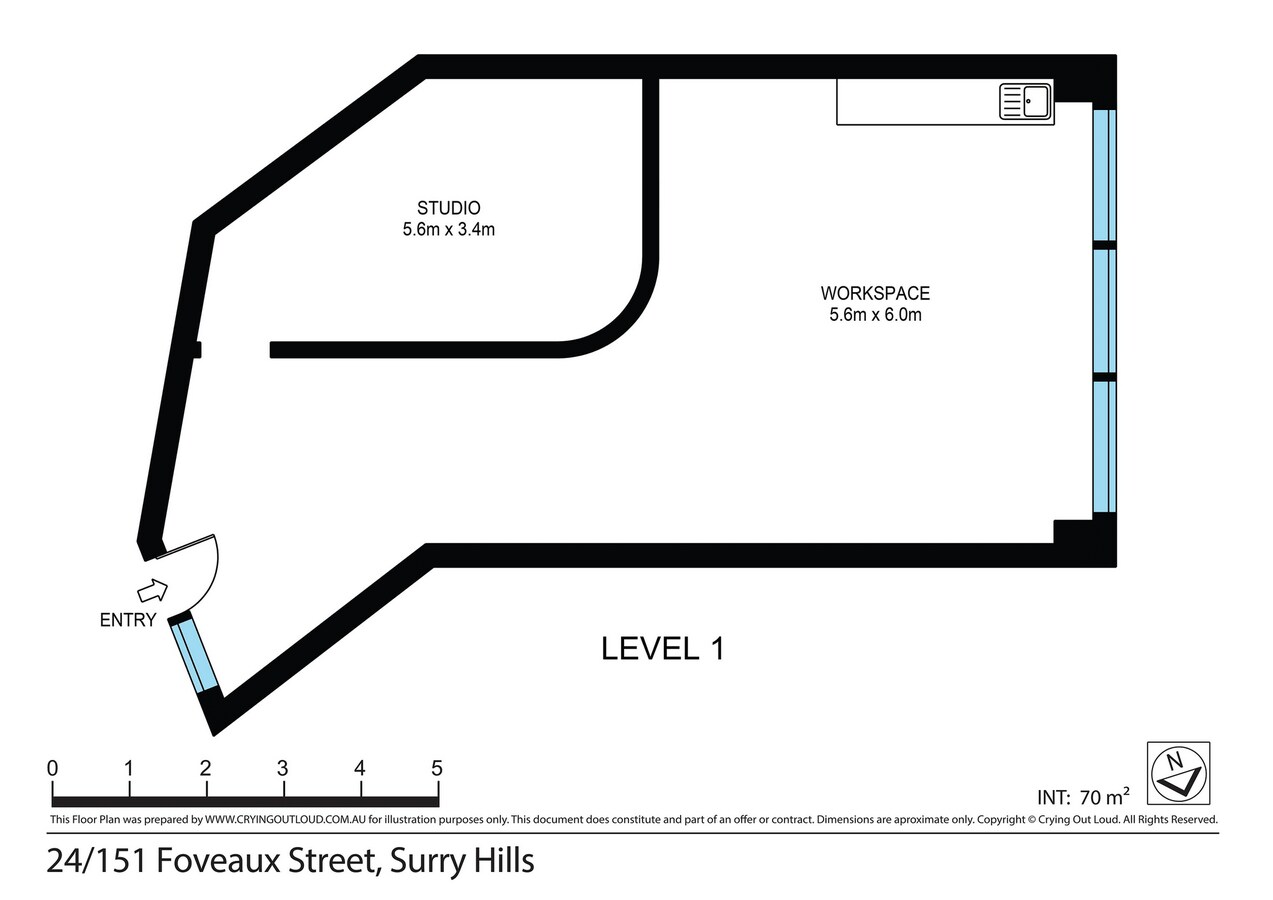 151 Foveaux St, Surry Hills, NSW 2010 - Unit 24 -  - Floor Plan - Image 1 of 4