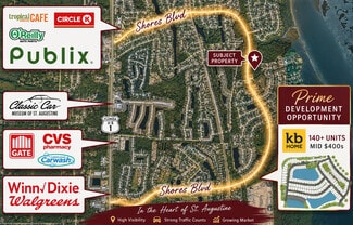 Plus de détails pour 0 Shores Blvd, Saint Augustine, FL - Terrain à vendre