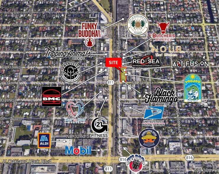 3492 NE 12th Ave, Oakland Park, FL à vendre - Aérien - Image 2 de 16