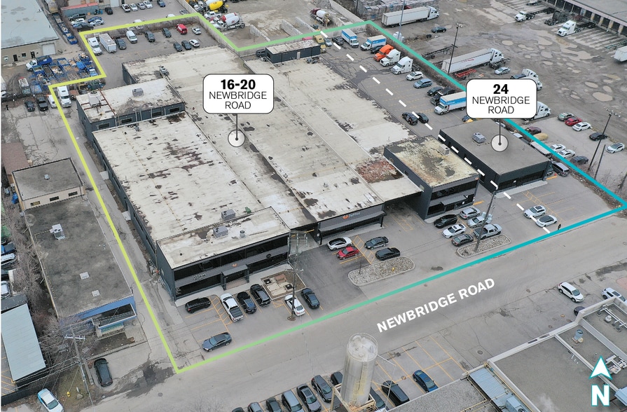 16-20 Newbridge Rd, Toronto, ON for sale - Aerial - Image 2 of 6