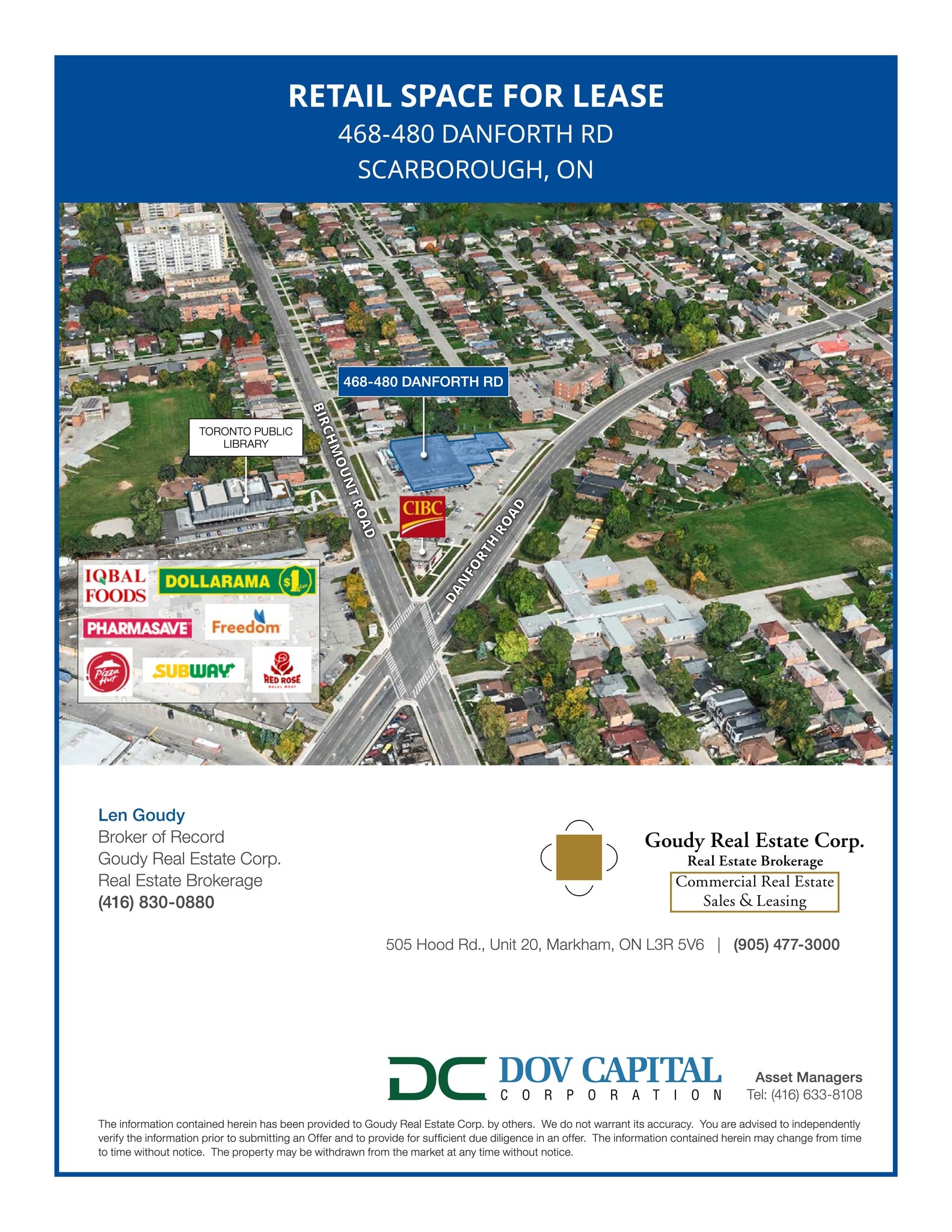 468-480 Danforth Rd, Toronto, ON for lease Site Plan- Image 1 of 2