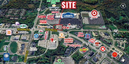 1240 OH-303, Streetsboro, OH - Aerial  map view - Image1