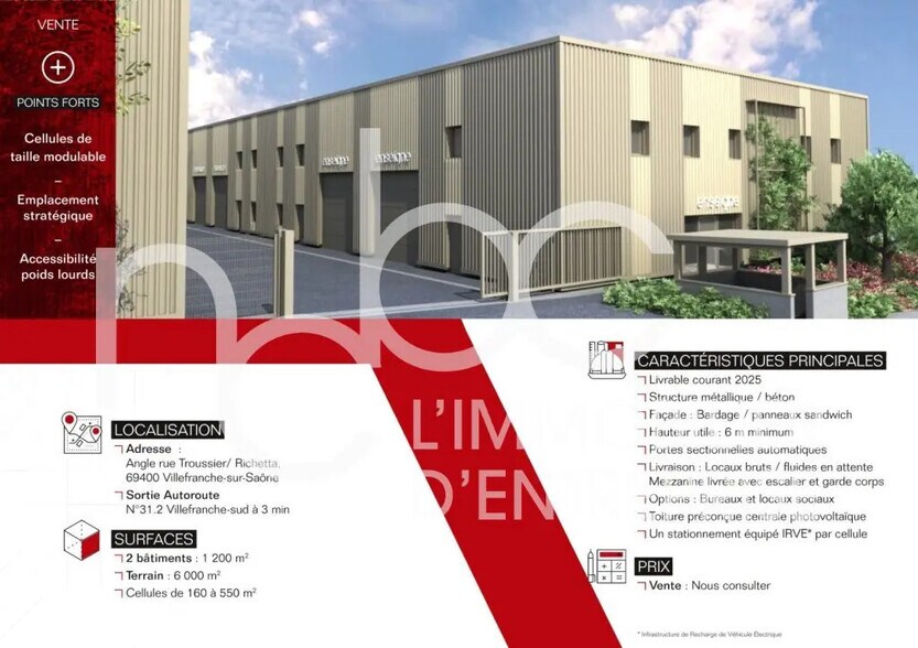 Local d'activités dans Villefranche-Sur-Saône à vendre - Photo du bâtiment - Image 3 de 4