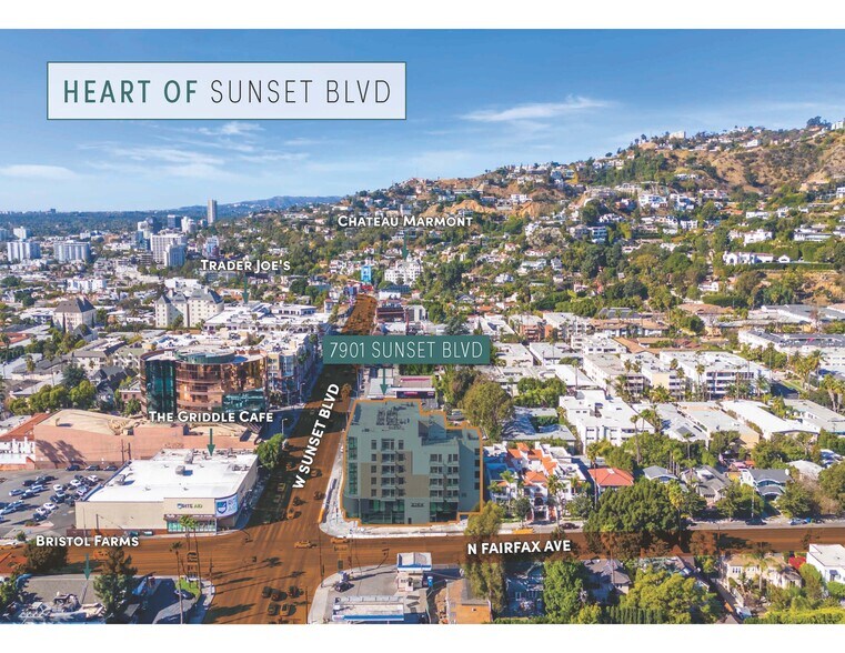 7901 W Sunset Blvd, Los Angeles, CA à louer - Photo du bâtiment - Image 2 de 9