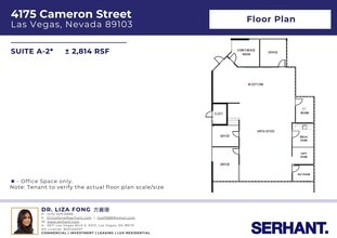 4175 Cameron St, Las Vegas, NV à louer Plan d’étage- Image 1 de 2