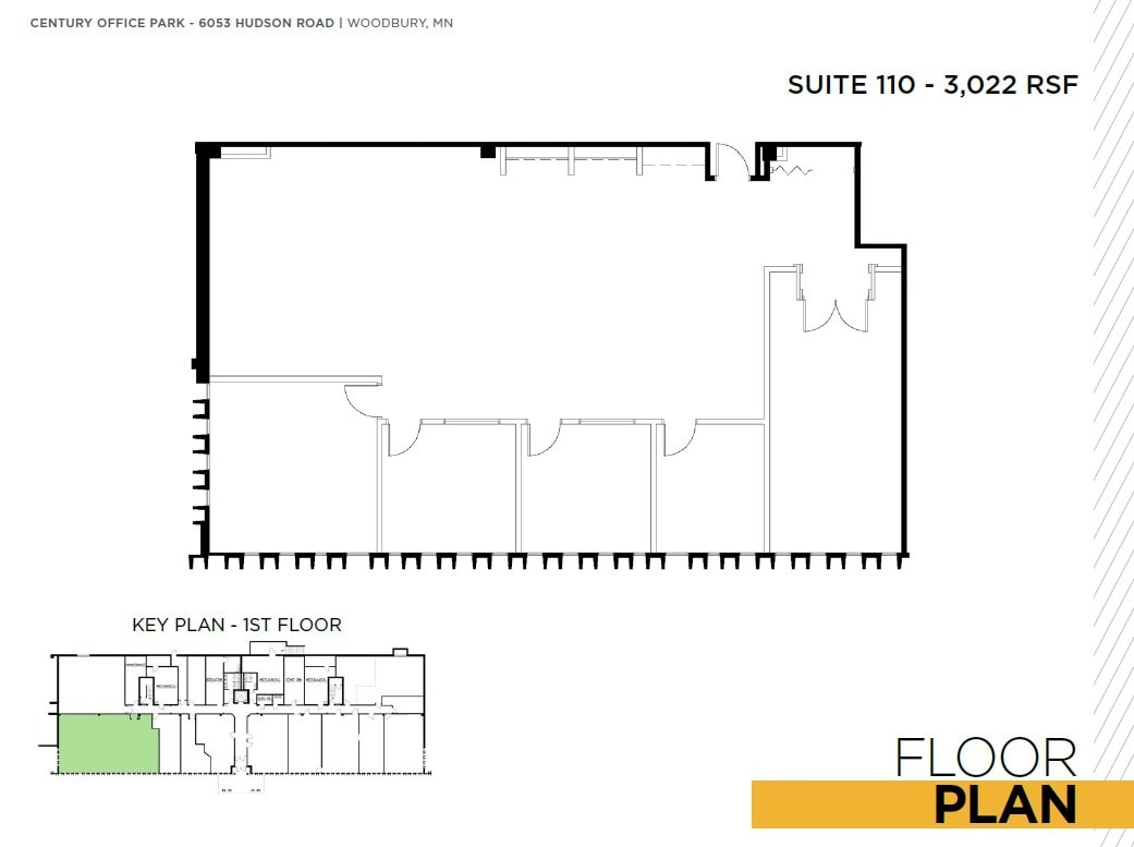 6043 Hudson Rd, Woodbury, MN à louer Plan d’étage- Image 1 de 1