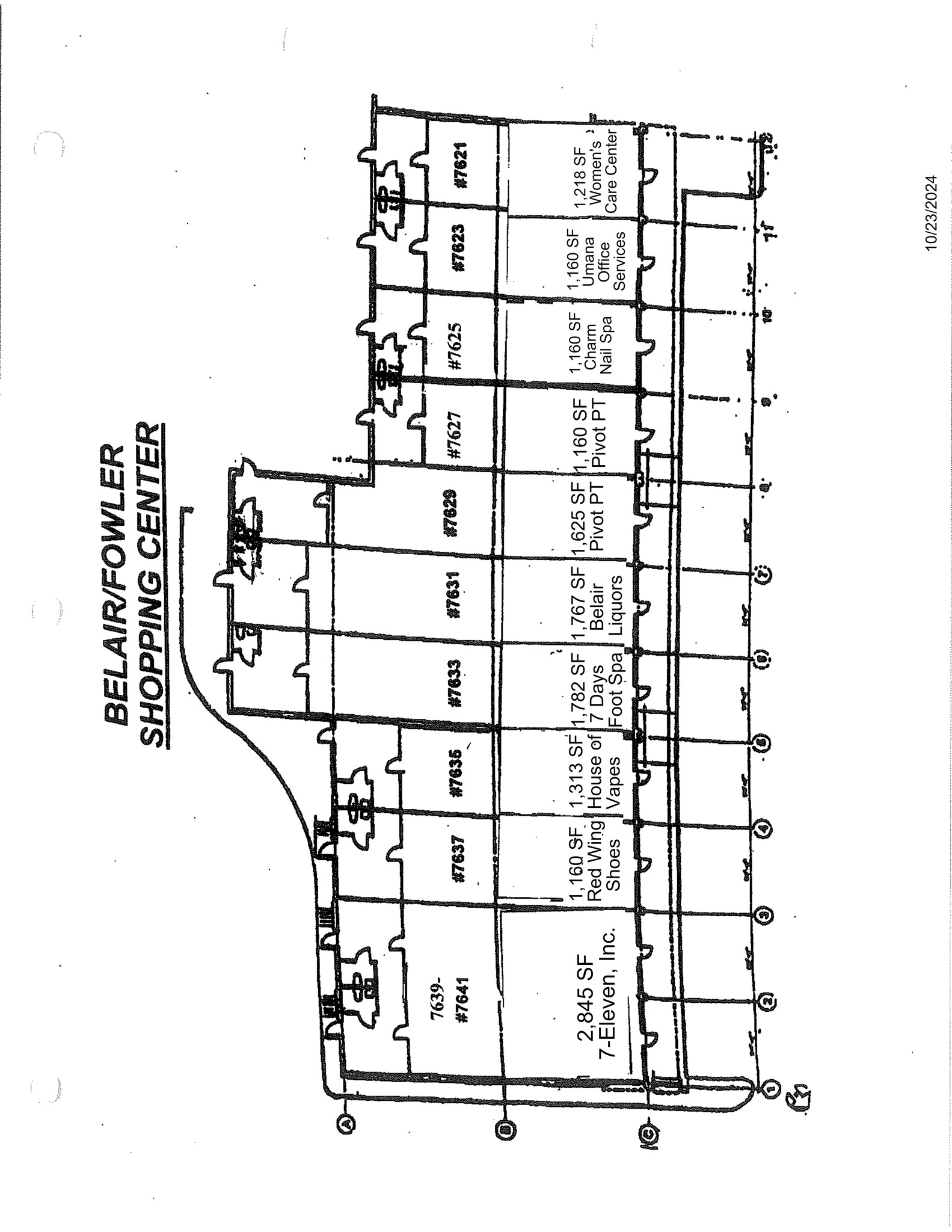 7621-7641 Belair Rd, Nottingham, MD à louer Plan de site- Image 1 de 4